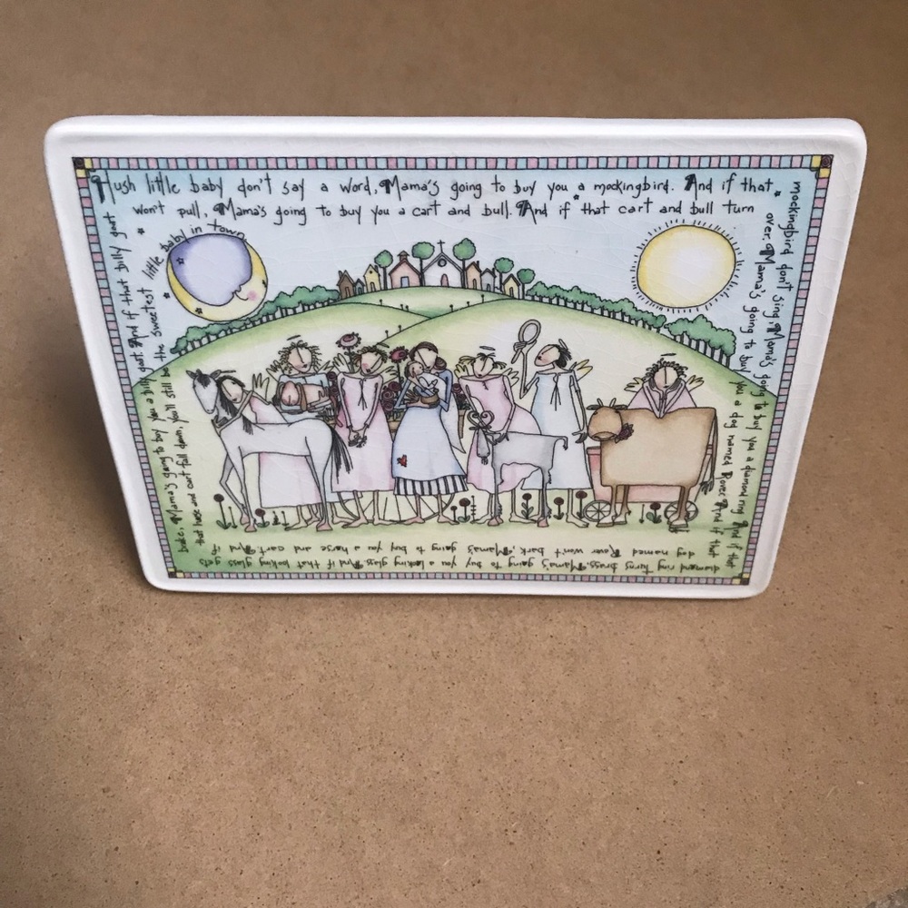 Hush Little Baby Ceramic Art For Dresser or Wall - Picture 7 of 8